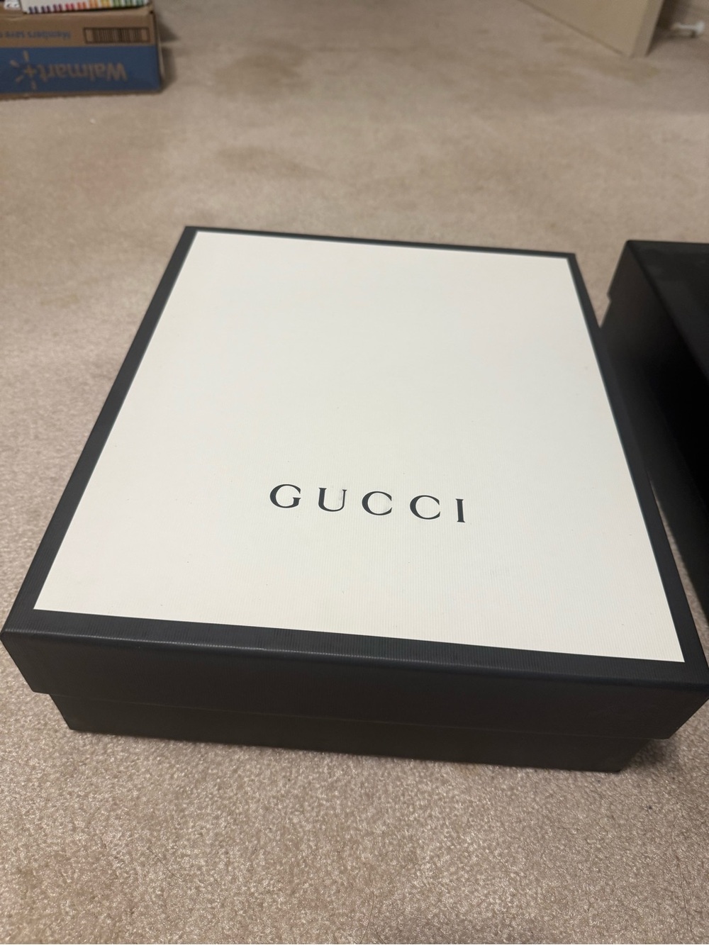 Gucci Two-Tone Black and White Logo Gift Box